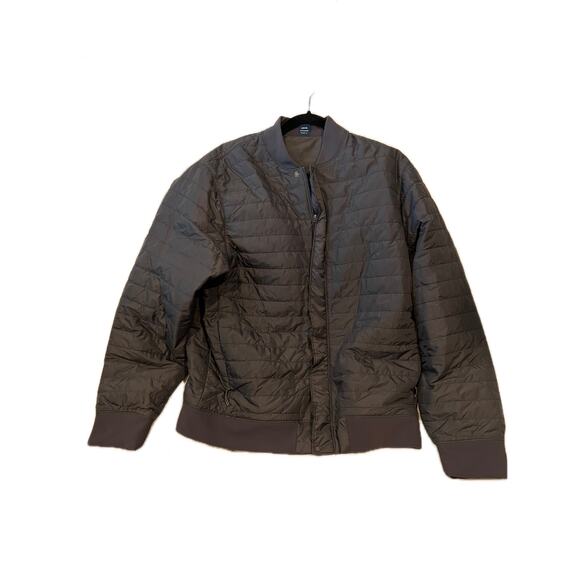 Charcoal Gray Light Bomber Jacket Mens L - Picture 1 of 3